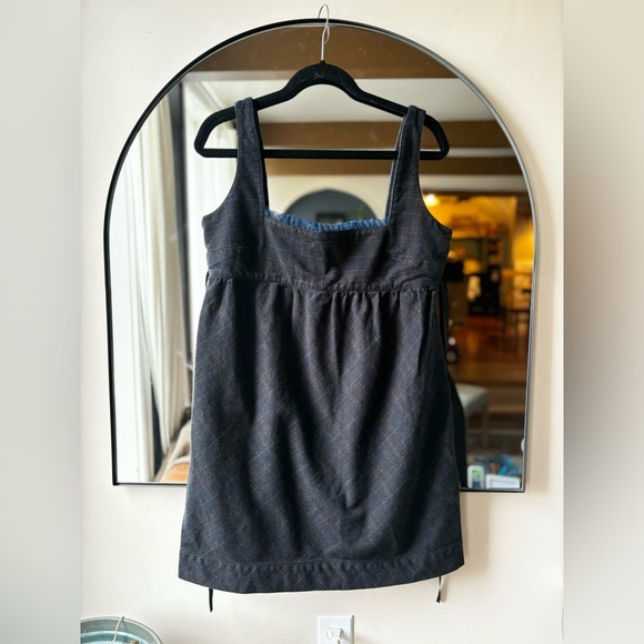 FREE PEOPLE | Folklore plaid mini dress | size 10 - Picture 2 of 7